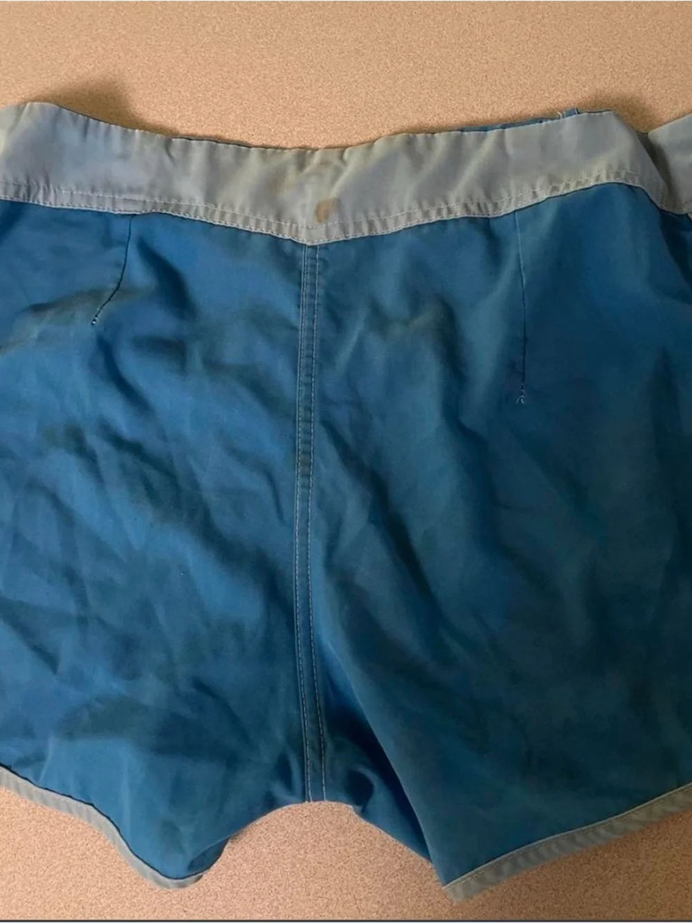 Quiksilver Men’s Two-Tone Light Blue & Blue Board Shorts